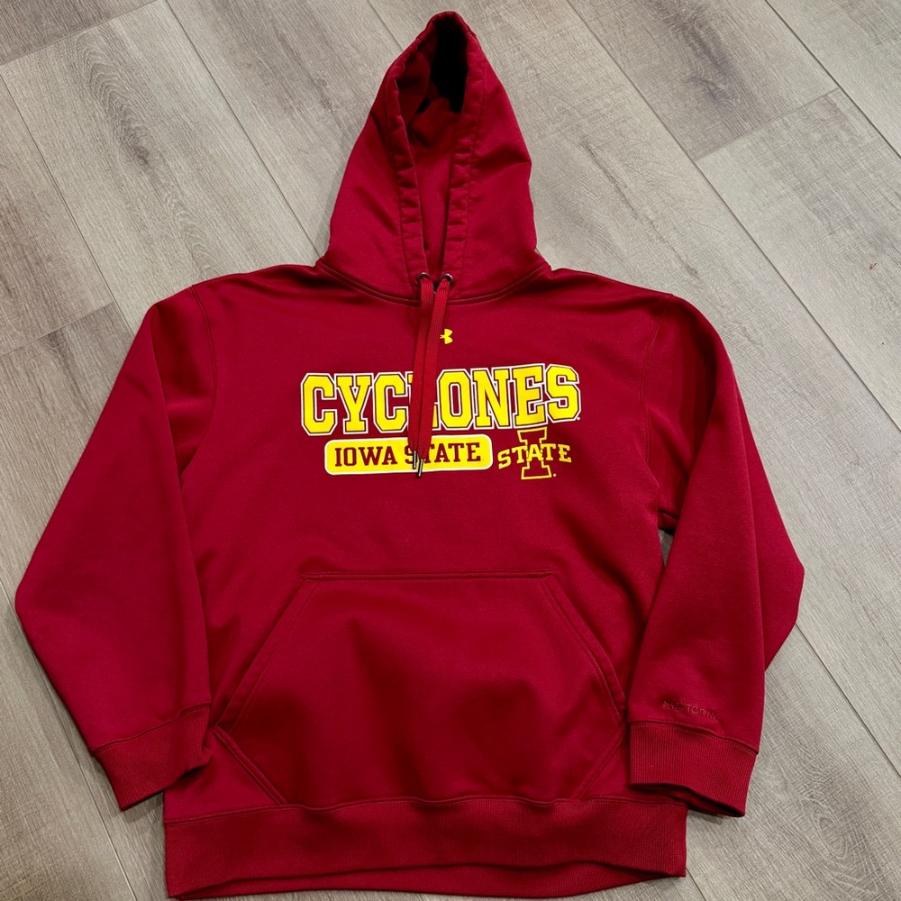Iowa State Cyclones Size M Loose Under Armour Athletic Dept. Hoodie Sweatshirt - Picture 10 of 10